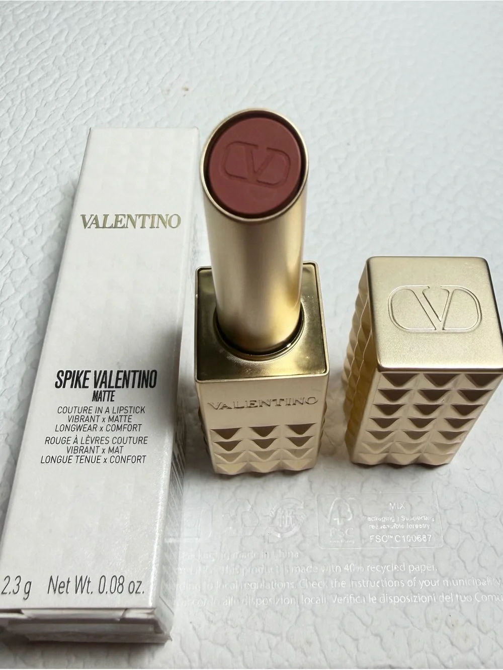Valentino Spike Valentino Matte Lipstick - Warm Brown
